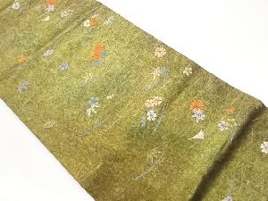 引箔花・吹き寄せ模様織出し袋帯